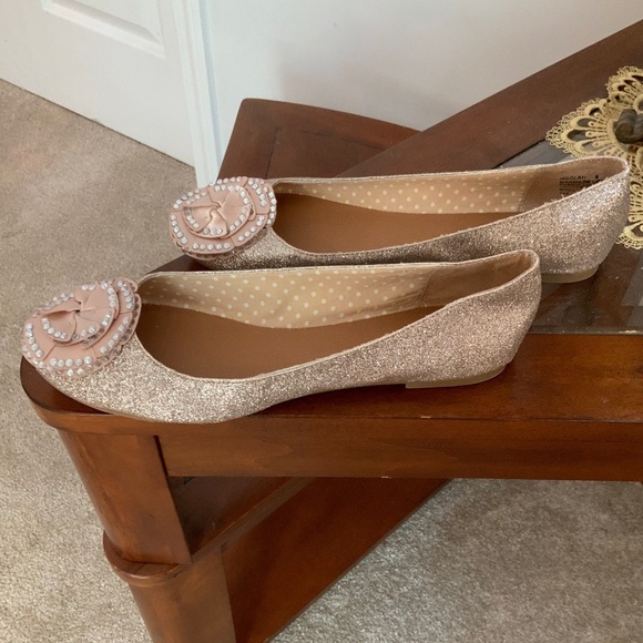 MADDEN GIRL RHINESTONE GLITTER BOW SHOES - Picture 4 of 8